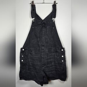 Black Denim Overalls